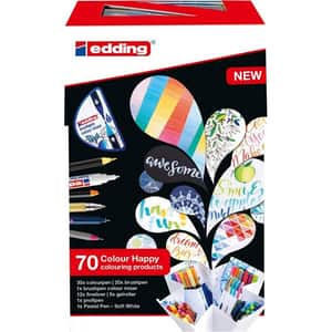 Set instrumente colorat EDDING colour Happy, set 70