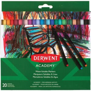 Carioci lavabile DERWENT Academy, 20 culori
