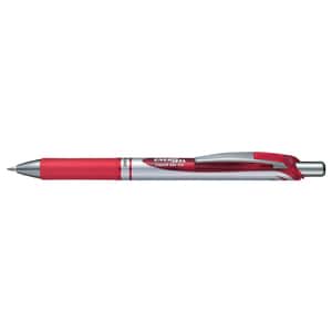 Roller cu gel PENTEL Energel, 0.7 mm, rosu-gri