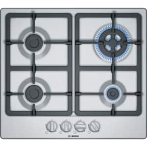 Plita incorporabila BOSCH PGH6B5B90, Gaz, 4 arzatoare, inox