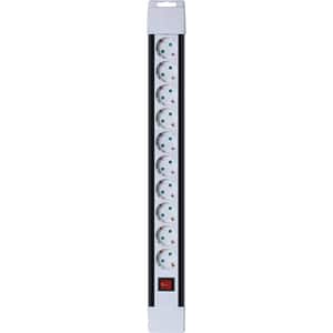 Prelungitor cu intrerupator HOME PNV 10K/WH, 10 prize, 2m