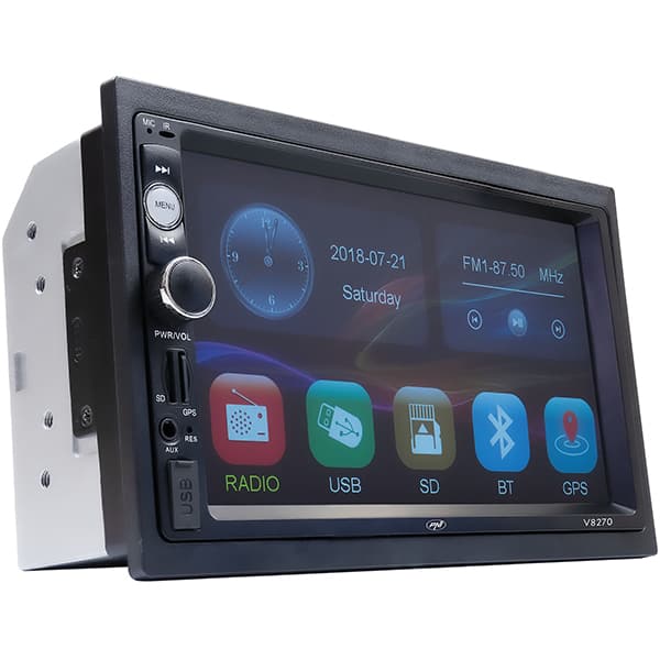 Media receiver auto PNI V8270, 4 x 50W, Bluetooth, GPS, USB