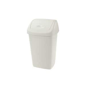 Cos de gunoi cu capac PLASTOR Aurora, 25 L, crem
