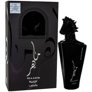 Apa de parfum LATTAFA Maahir Black Edition, Unisex, 100ml