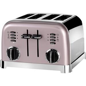 Prajitor de paine CUISINART CPT180PIE, 4 felii, 1800W, argintiu-roz