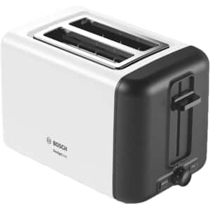 Prajitor de paine BOSCH DesignLine TAT3P421, 2 felii, 970W, alb-gri inchis