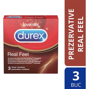 Prezervative DUREX Real Feel, 3buc