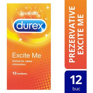 Prezervative DUREX Excite Me, 12buc