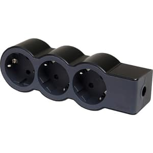 Multipriza LEGRAND L694574, 3 prize, negru-gri inchis