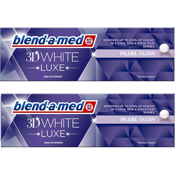 Pasta de dinti BLEND-A-MED 3D White Luxe, 2buc x 75ml