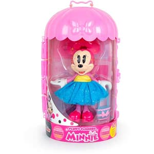 Papusa DISNEY Minnie Mouse - Fluffy Flamingo 185944, 3 ani+, roz-albastru