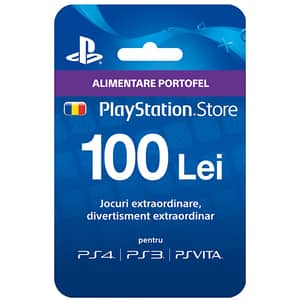 Card PSN (PlayStation Network) 100 lei
