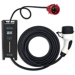Statie portabila de incarcare masini electrice ZENCAR Z Series, trifazat, 22 kW, 32A, Type 2, cablu 5m, negru