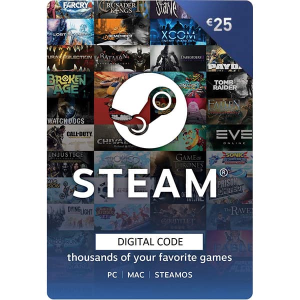 Credit electronic Steam Wallet 25 Euro