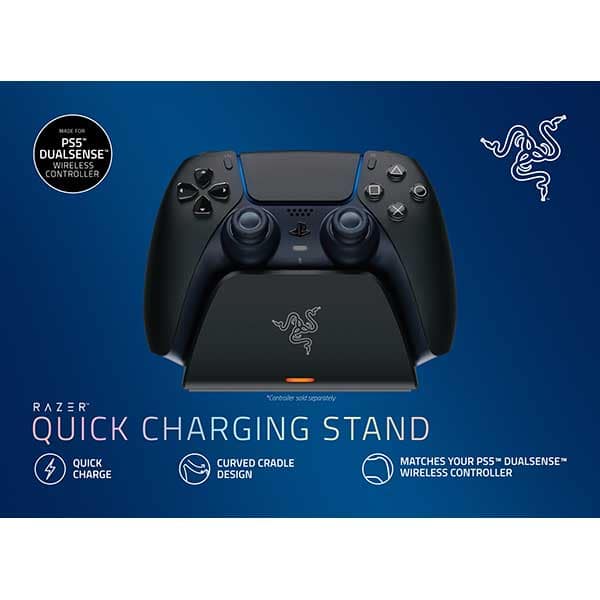 Incarcator RAZER Quick Charging Stand pentru controller DualSense PS5, Midnight Blue