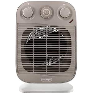 Aeroterma DELONGHI HFS50D22, 3 trepte viteza, 2200W, alb-bej