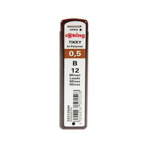 Mine creion mecanic  ROTRING, B, 0.5 mm, 12 buc