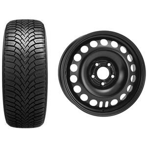 Roata completa Astra J 5x115 - Janta otel ALCAR 9327 6.5x16 + anvelopa Iarna Sailun IceBlazer Alpine+ 205/55R16 91H + Senzor presiune ALCAR