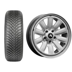 Roata completa Hyundai Kona, Kia Niro/E-Soul - Janta otel ALCAR 132200 7x17 + anvelopa Iarna Falken HS01 215/55R17 98V XL + Senzor presiune ALCAR