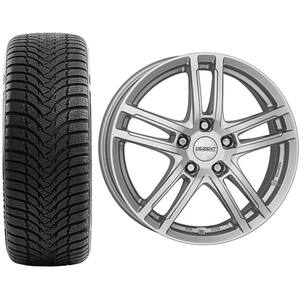 Roata completa Hyundai Tucson, Kia Sportage - Janta aliaj Dezent TZ 7x17 + anvelopa iarna Kumho WP51 225/60R17 99H  + Senzor presiune ALCAR 