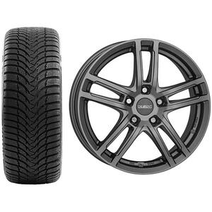 Roata completa Honda Civic - Janta aliaj Dezent TZ Graphite 7x16 + anvelopa iarna Kumho WP51 215/55R16 93H 