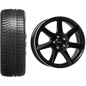 Roata completa Mercedes GLC/GLC Coupe - Janta aliaj Dezent TW Dark 8x18 + anvelopa iarna Sailun Ice Blazer Alpine EVO 235/60R18 107V + Senzor presiune ALCAR 