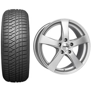 Roata completa Mercedes GLC/GLC Coupe - Janta aliaj Dezent RE 8x18 + anvelopa iarna Kumho WS71 235/60R18 107H + Senzor presiune ALCAR 