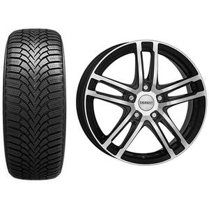 Roata completa Mazda 3 - Janta aliaj Dezent TZ Dark 7x16 + anvelopa iarna Sailun Ice Blazer Alpine+ 205/60R16 92H + Senzor presiune ALCAR 