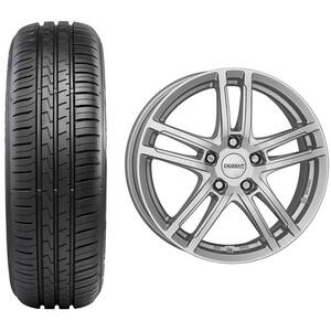 Roata completa Renault Megane RFB - Janta aliaj Dezent TZ 5x114.3, 16 inch + Anvelopa vara Falken Ziex ZE310EC 205/55R16 91V + Senzor presiune ALCAR 