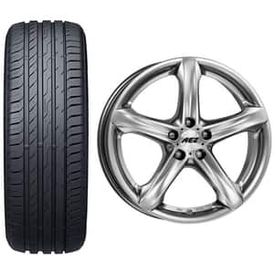 Roata completa Hyundai Tucson - Janta aliaj AEZ Yacht 5x114.3, 17 inch + Anvelopa vara Nexen N'Fera Sport SUV  225/60R17 99H + Senzor presiune ALCAR 