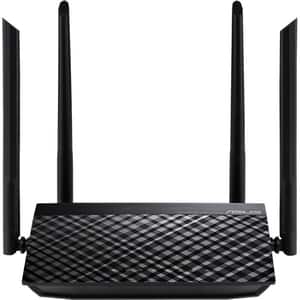 Router Wireless ASUS RT-AC51 AC750, Dual-Band 300 + 433Mbps, negru