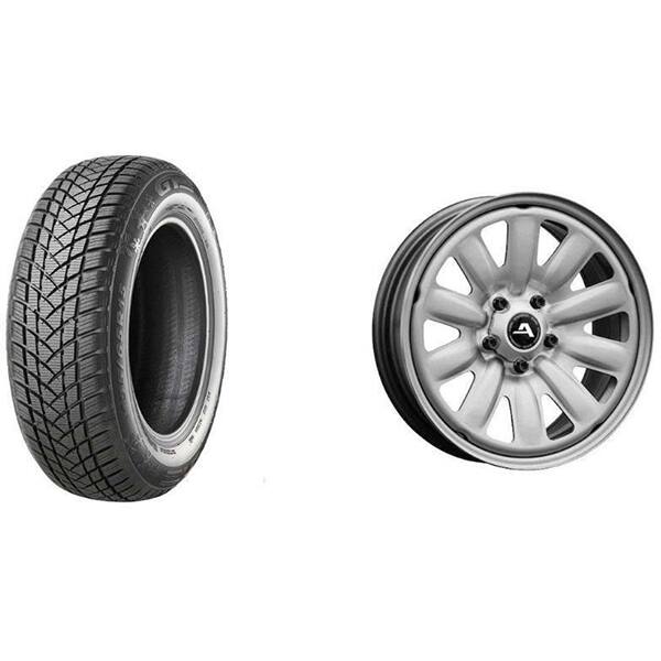Roata completa Dacia Duster - Janta otel ALCAR 130402 6.5x16 + anvelopa Iarna GT Radial WinterPro2 215/65R16 98H
