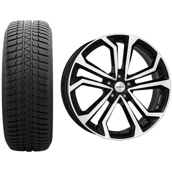 Roata completa Ford Kuga III - Janta aliaj Dezent TA Dark 7x17 + anvelopa iarna Sumitomo WT200 225/65R17 102H + Senzor presiune ALCAR