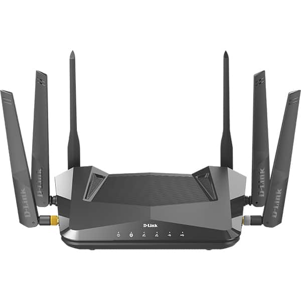 Router Wireless Gigabit D-LINK DIR‑X5460 AX5400, Wi-Fi 6, Dual-Band 600 + 4800 Mbps, USB 3.0, negru