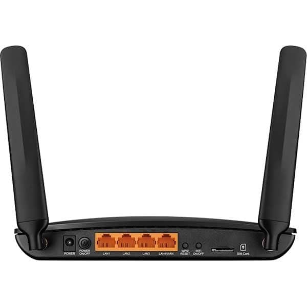 Router Wireless 4G LTE TP-LINK TL-MR150, Single-Band 300 Mbps, Micro SIM, negru