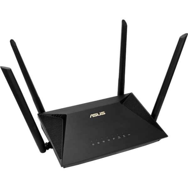 Router Wireless Gigabit ASUS RT-AX53U AX1800, Wi-Fi 6, Dual Band 574 + 1201 Mbps, negru