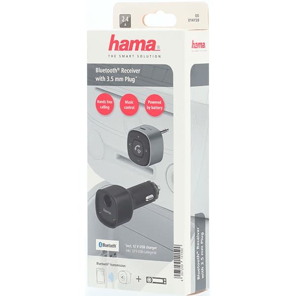 Hama Receptor Bluetooth Jack 3.5 mm Plateado