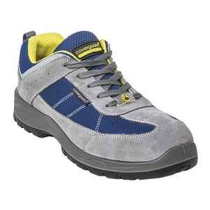 Pantofi de protectie COVERGUARD ESD S1P SRC, bombeu compozit, textil, marimea 40, gri-albastru