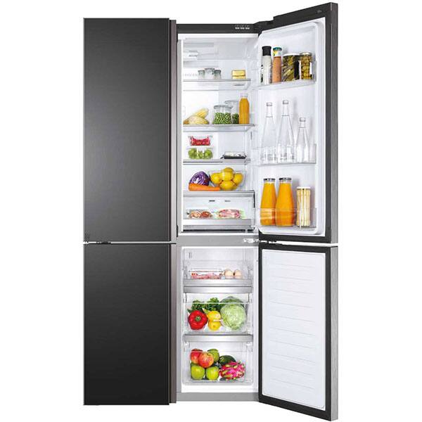 Side By Side HAIER HTF-610DSN7, No Frost, 628 l, H 190 cm, Clasa F, negru