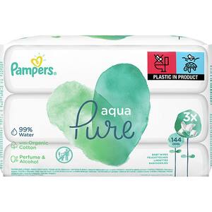 Servetele umede PAMPERS Aqua Pure, 144buc