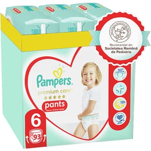 Scutece chilotel PAMPERS Premium Care Pants XXL Box nr 6, Unisex, 15+ kg, 93 buc