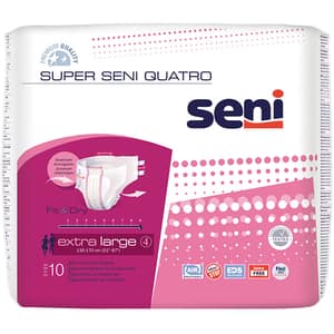 Scutece pentru adulti SENI Super Quatro, XL, 10 buc