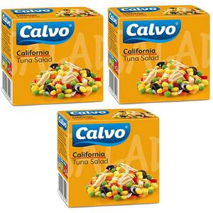 Salata California cu ton CALVO, 150g, 3 bucati