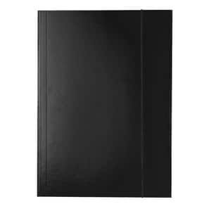 Mapa documente cu elastic ESSELTE Economy, A4, carton, negru