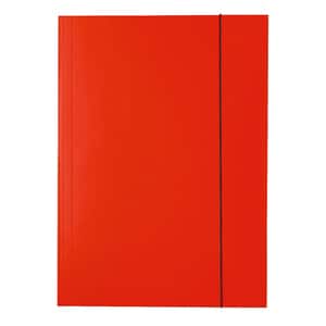 Mapa documente cu elastic ESSELTE Economy, A4, carton, rosu