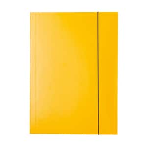 Mapa documente cu elastic ESSELTE Economy, A4, carton, galben