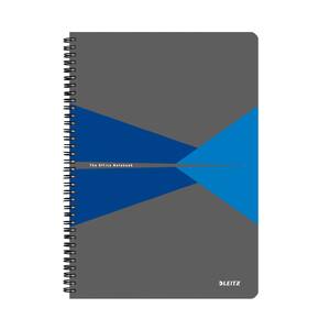 Caiet de birou LEITZ, matematica, A5, 90 file, legatura spirala, albastru