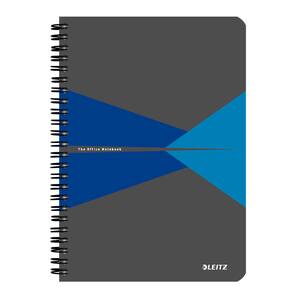 Caiet de birou LEITZ, matematica, A5, 90 file, legatura spirala, albastru