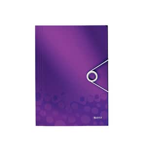 Mapa documente cu elastic LEITZ, plastic, mov