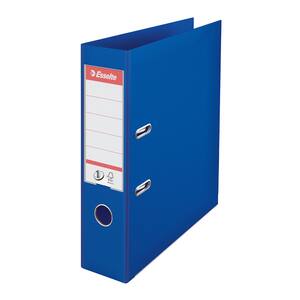 Biblioraft plastifiat ESSELTE Standard, A4, 75 mm, albastru
